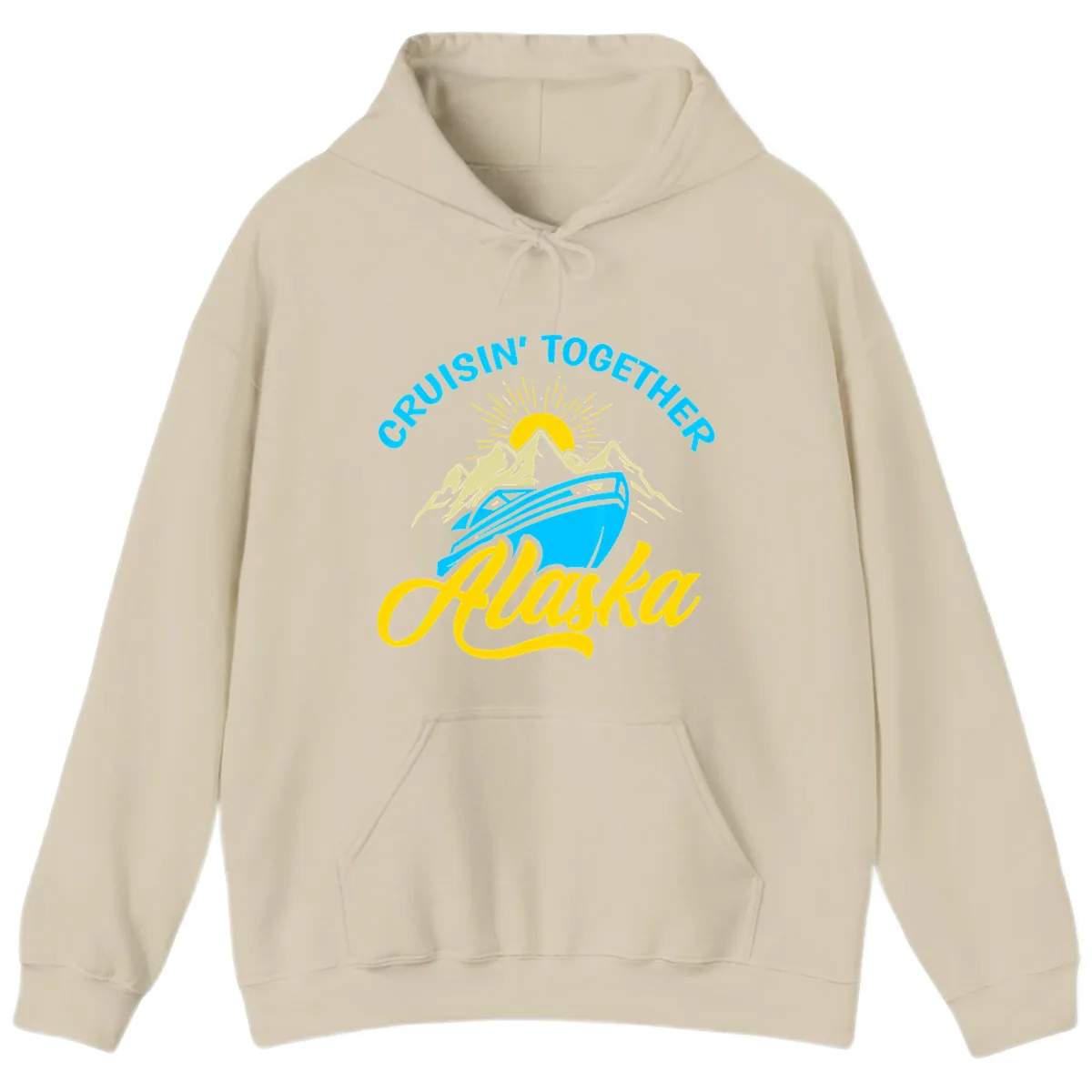 Cruisin' Together Alaska Hoodie in Sand