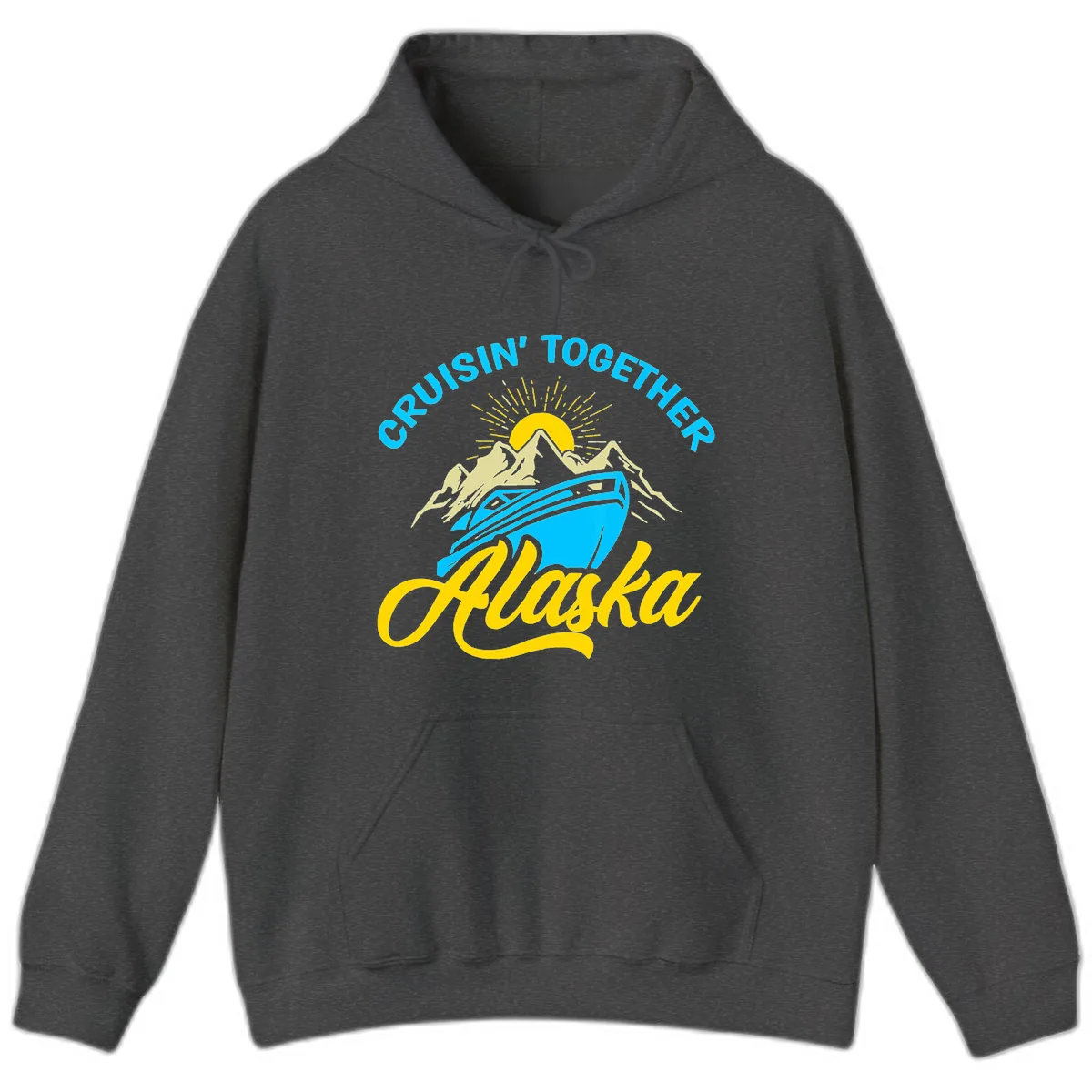 Cruisin' Together Alaska Hoodie in Dark Heather