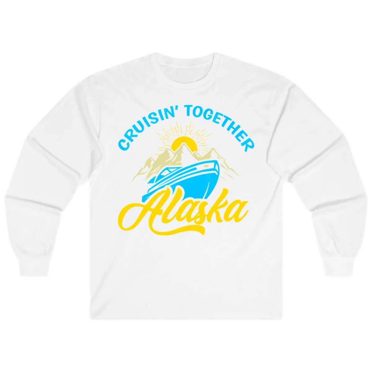Cruisin' Together Alaska Long Sleeve in White