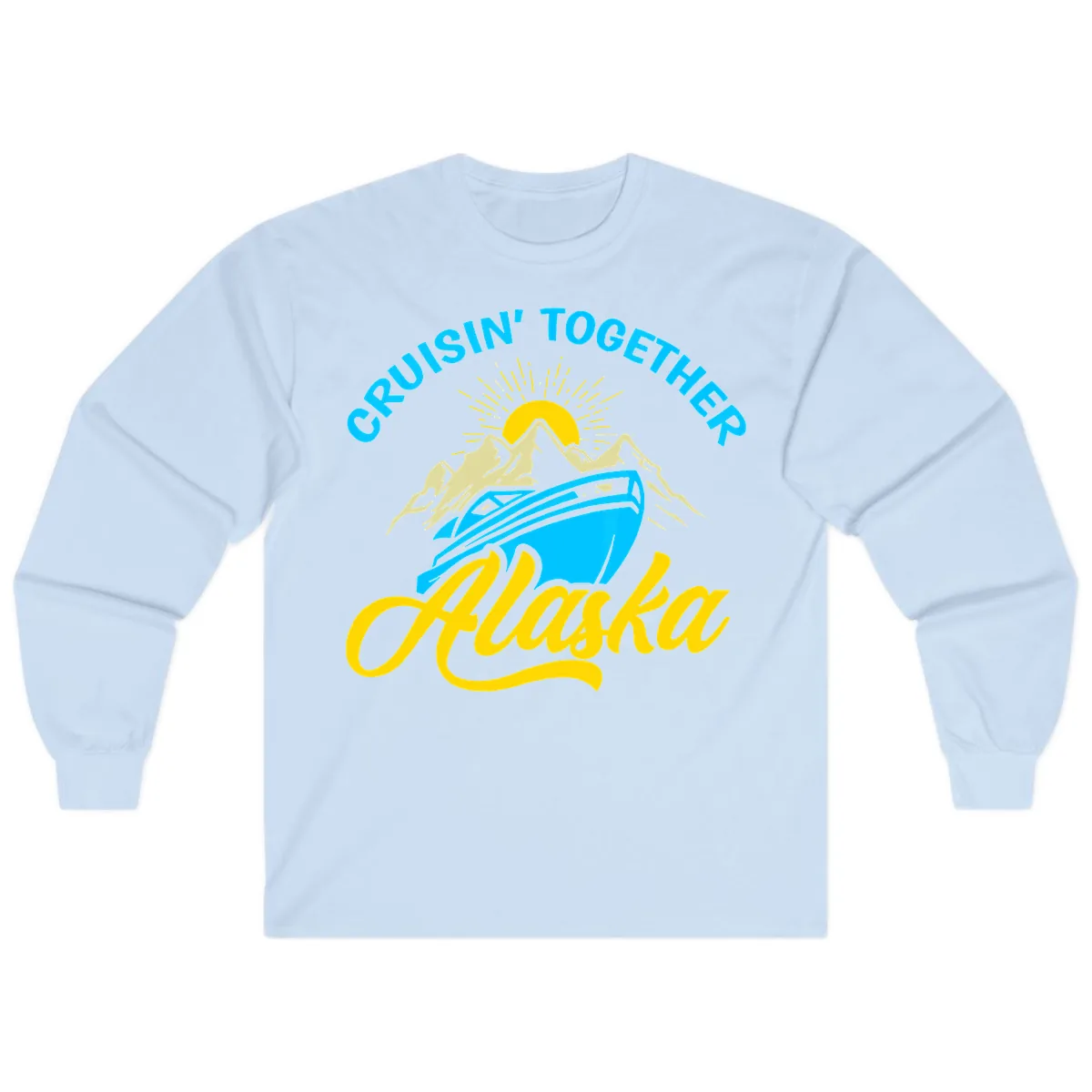 Cruisin' Together Alaska Long Sleeve in Light Blue