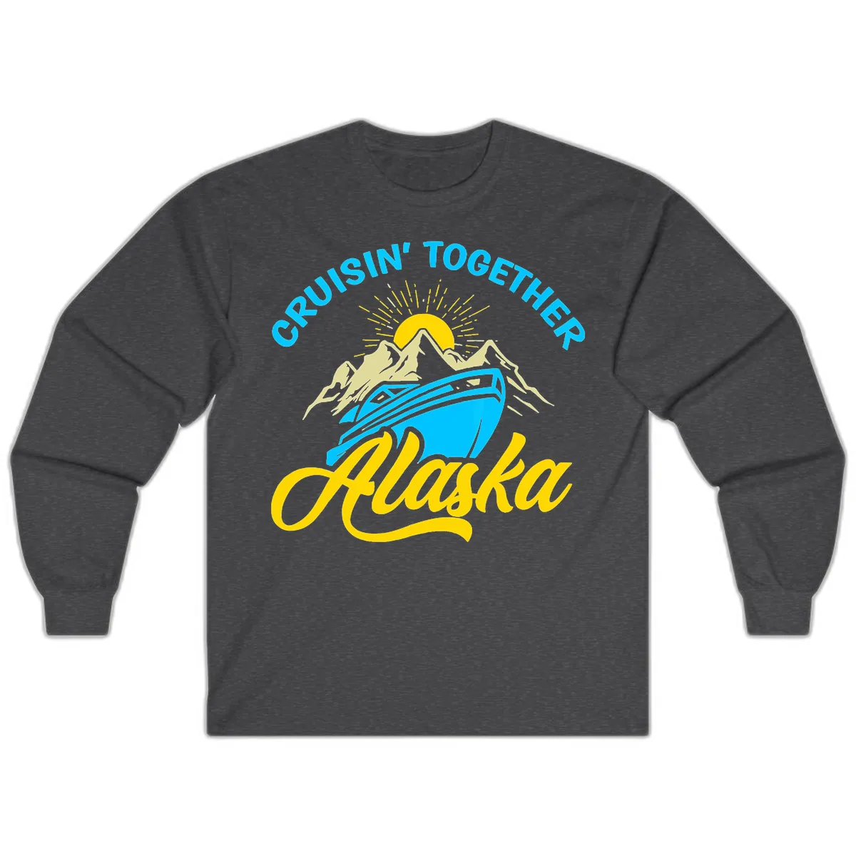 Cruisin' Together Alaska Long Sleeve in Dark Heather