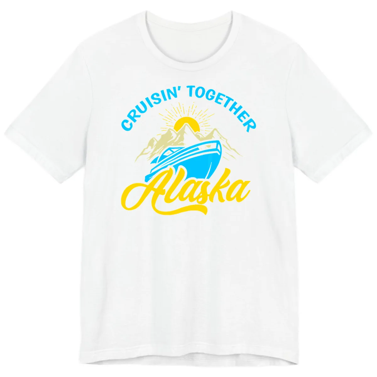 Cruisin' Together Alaska Premium T-Shirt in White