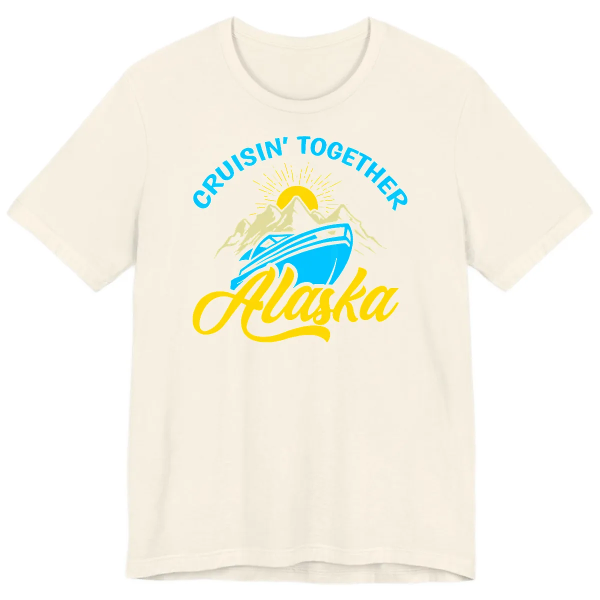 Cruisin' Together Alaska Premium T-Shirt in Natural