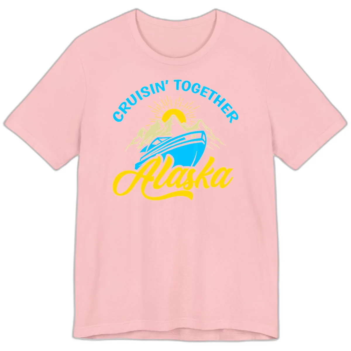 Cruisin' Together Alaska Premium T-Shirt in Pink