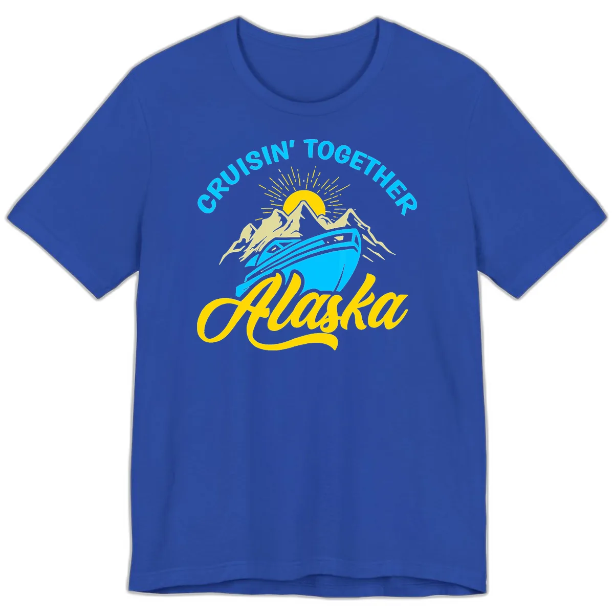 Cruisin' Together Alaska Premium T-Shirt in True Royal
