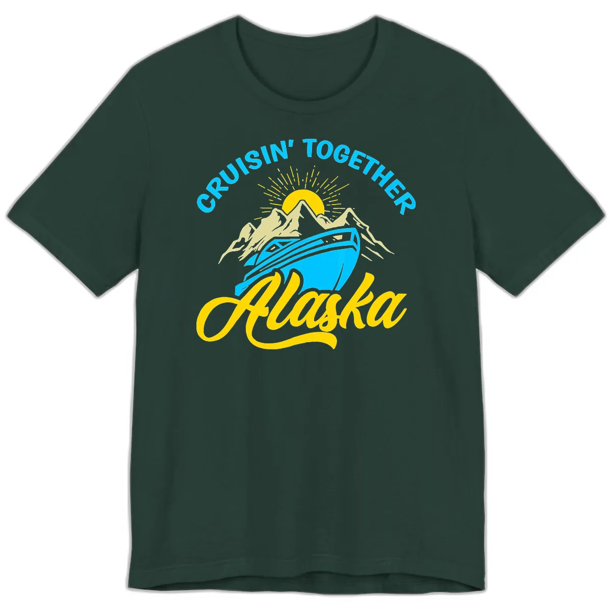 Cruisin' Together Alaska Premium T-Shirt in Forest