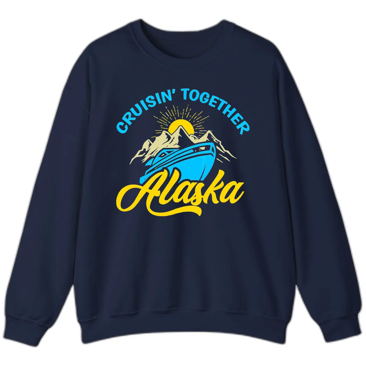 Cruisin' Together Alaska Sweatshirt in Navy