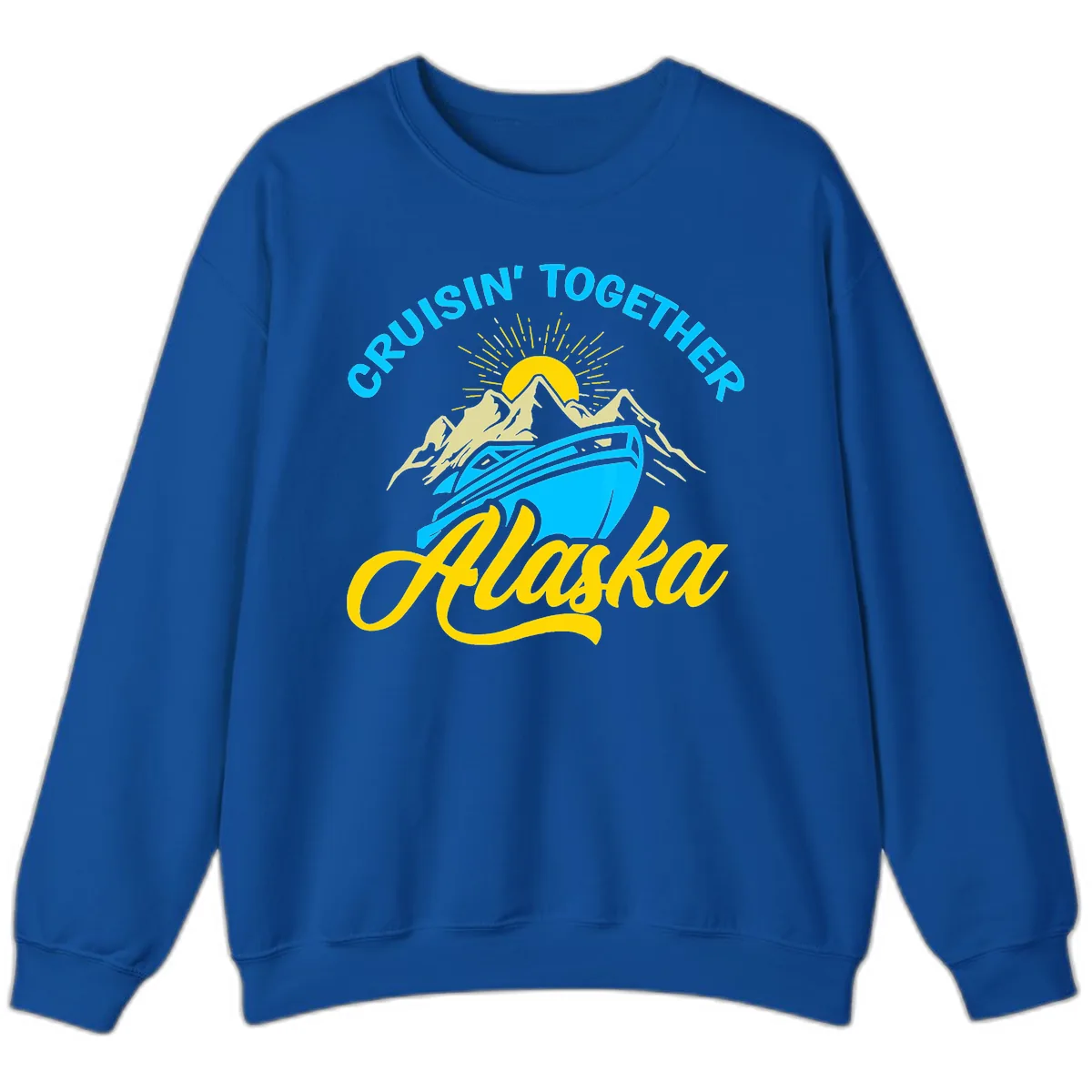 Cruisin' Together Alaska Sweatshirt in Royal