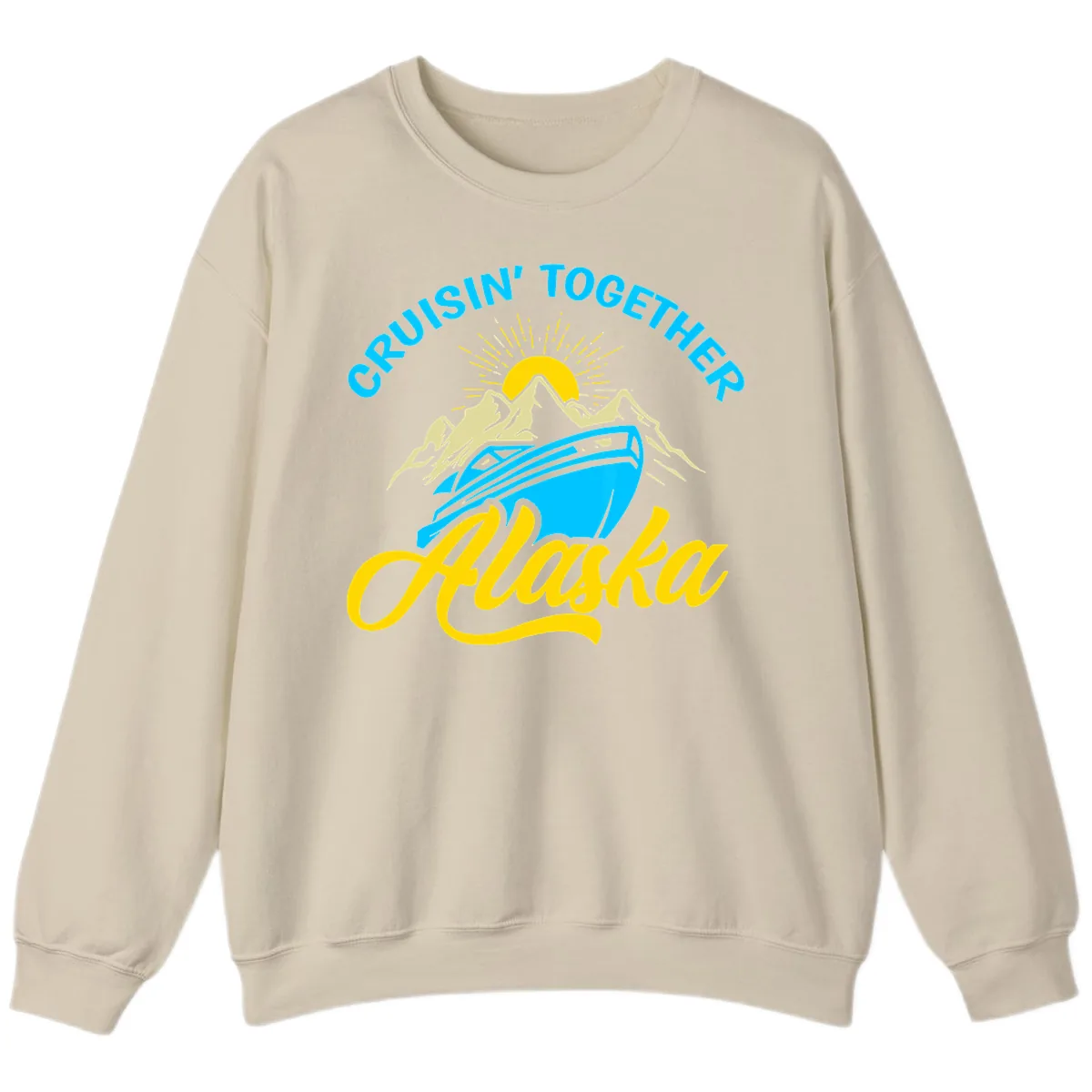 Cruisin' Together Alaska Sweatshirt in Sand