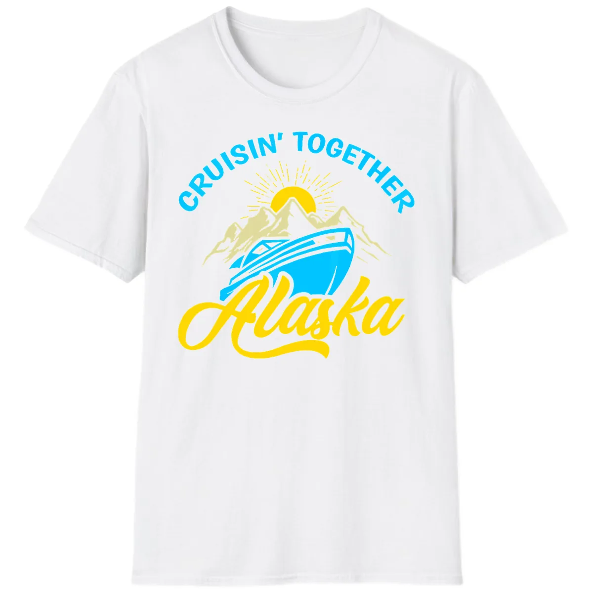 Cruisin' Together Alaska T-Shirt in White