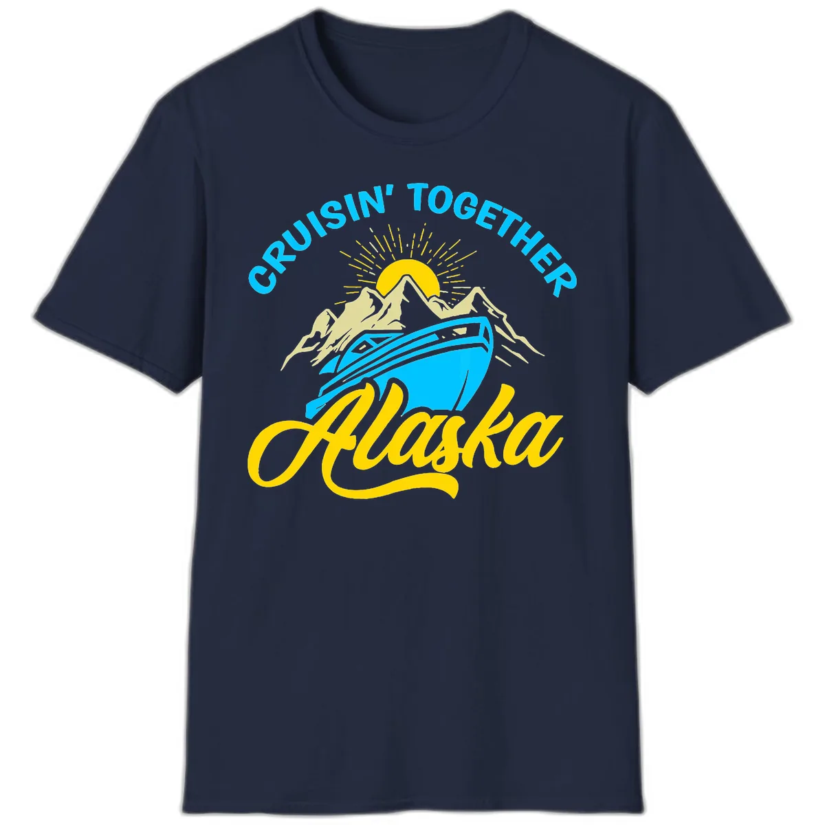 Cruisin' Together Alaska T-Shirt in Navy