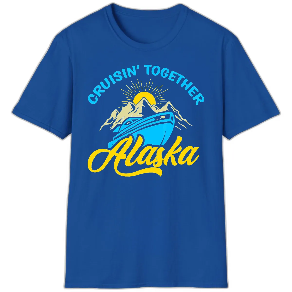 Cruisin' Together Alaska T-Shirt in Royal