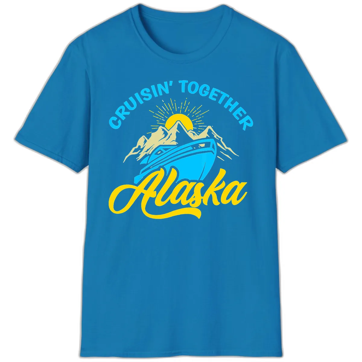 Cruisin' Together Alaska T-Shirt in Sapphire