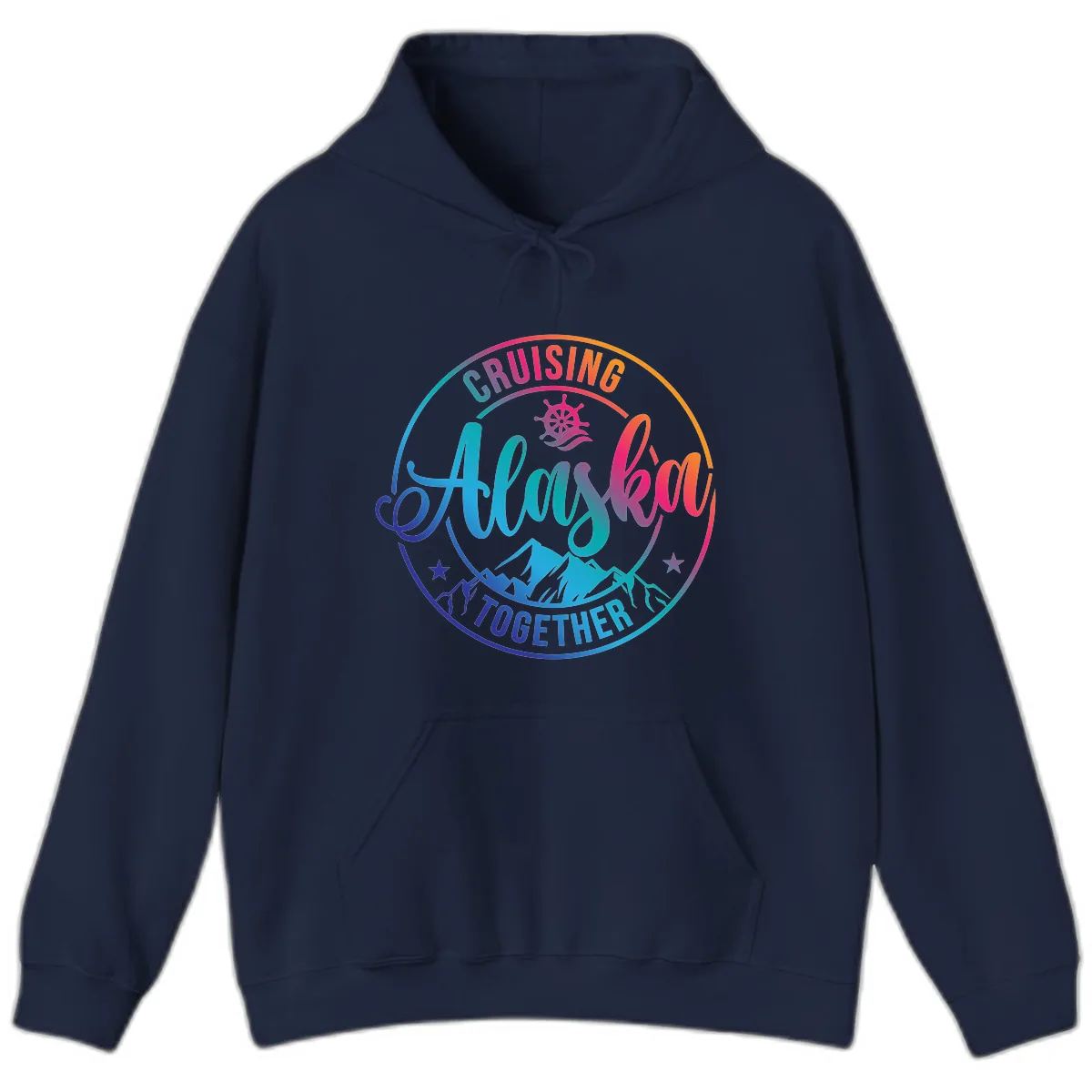 Cruising Always Together Alaska Hoodie in Navy