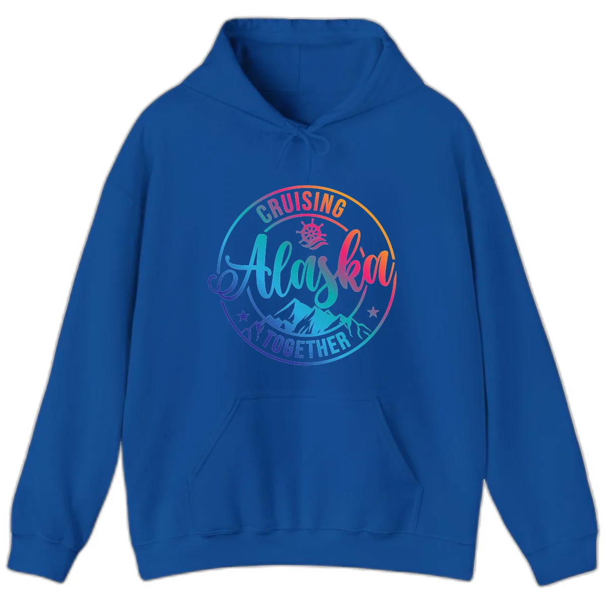 Cruising Always Together Alaska Hoodie in Royal