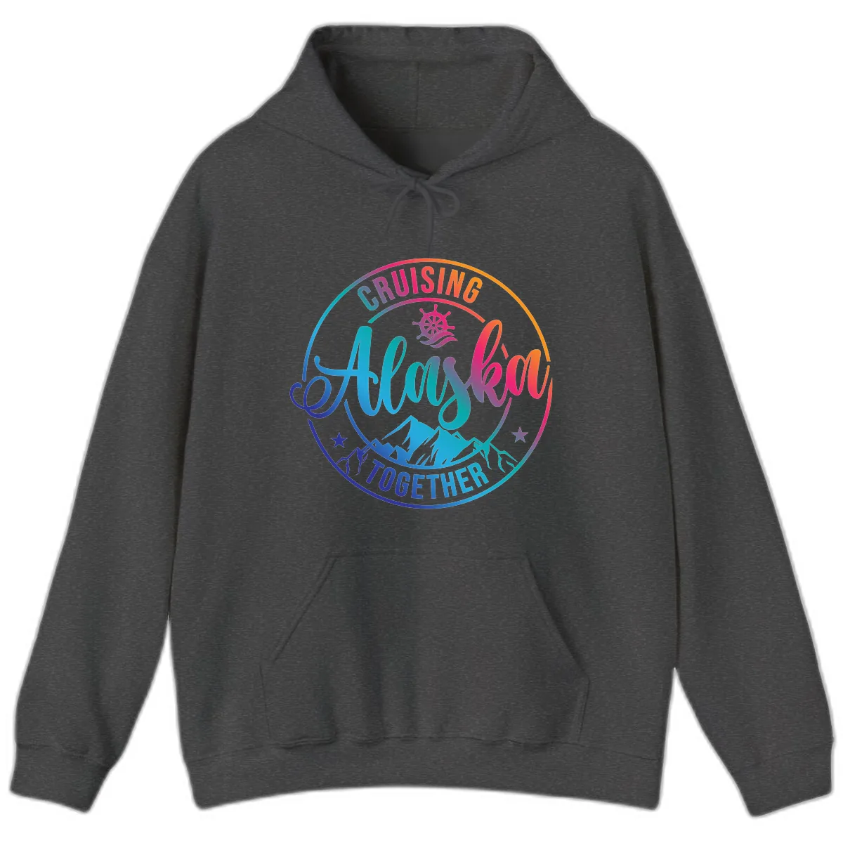 Cruising Always Together Alaska Hoodie in Dark Heather
