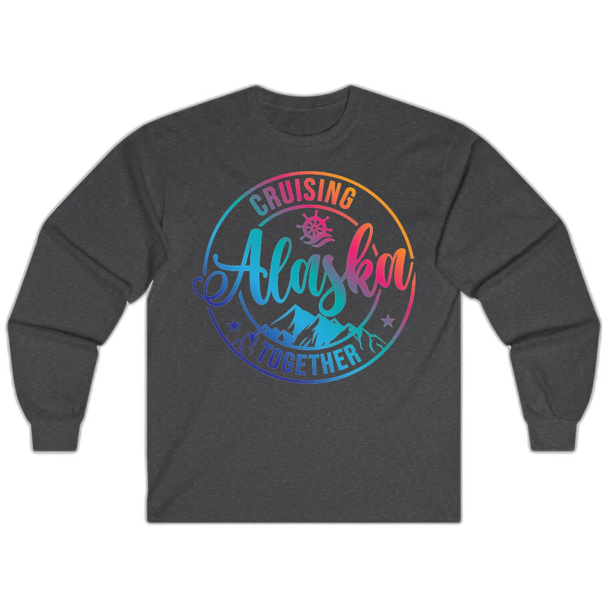 Cruising Always Together Alaska Long Sleeve in Dark Heather