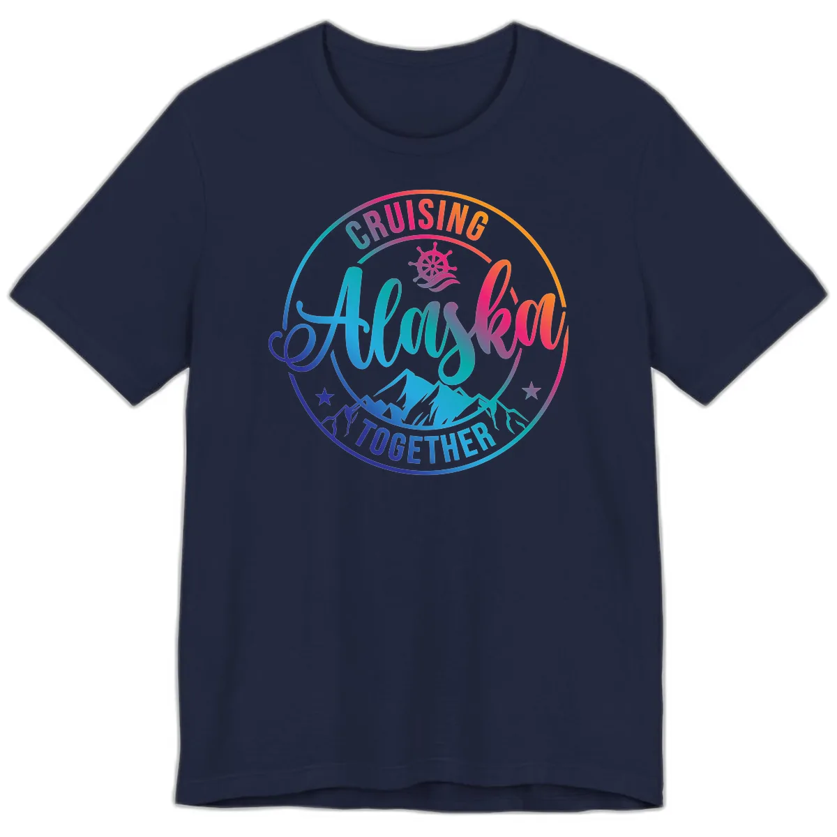 Cruising Always Together Alaska Premium T-Shirt in Navy