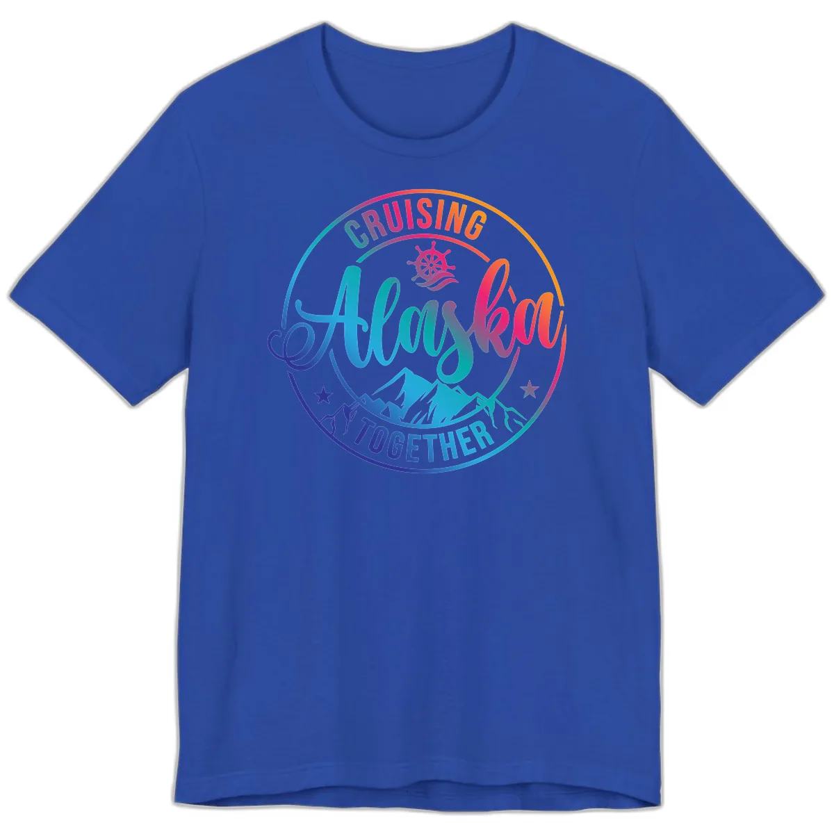 Cruising Always Together Alaska Premium T-Shirt in True Royal