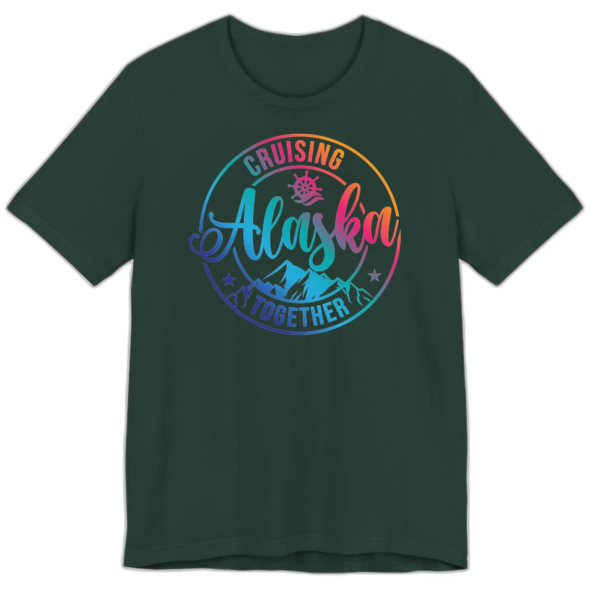 Cruising Always Together Alaska Premium T-Shirt in Forest