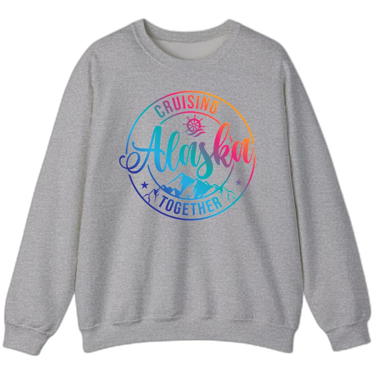 Cruising Always Together Alaska Sweatshirt in Sport Grey