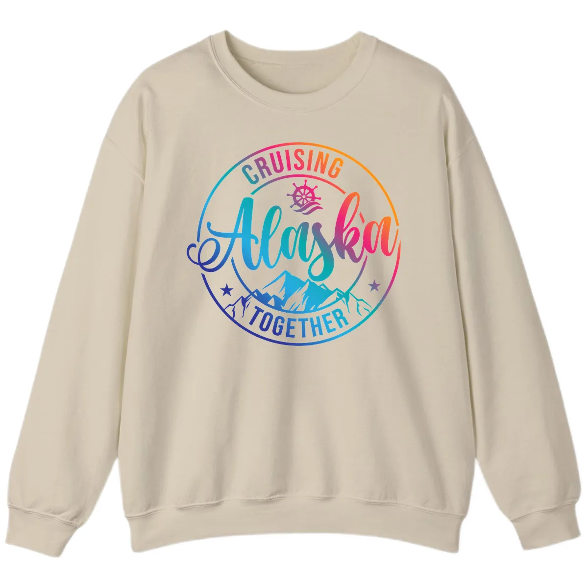 Cruising Always Together Alaska Sweatshirt in Sand