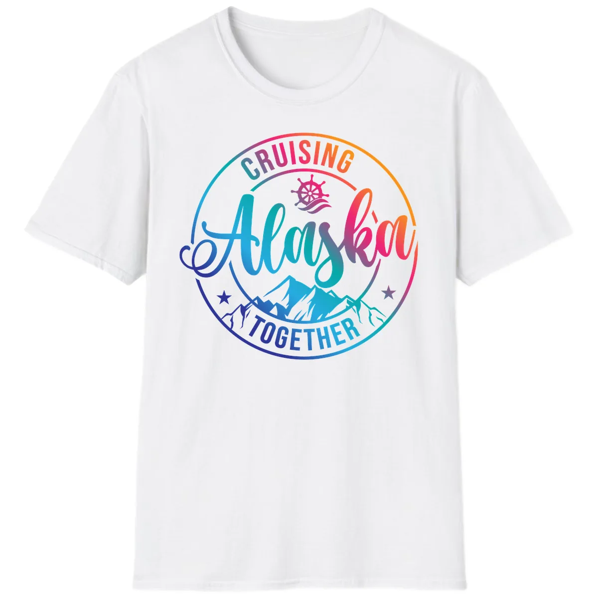 Cruising Always Together Alaska T-Shirt in White