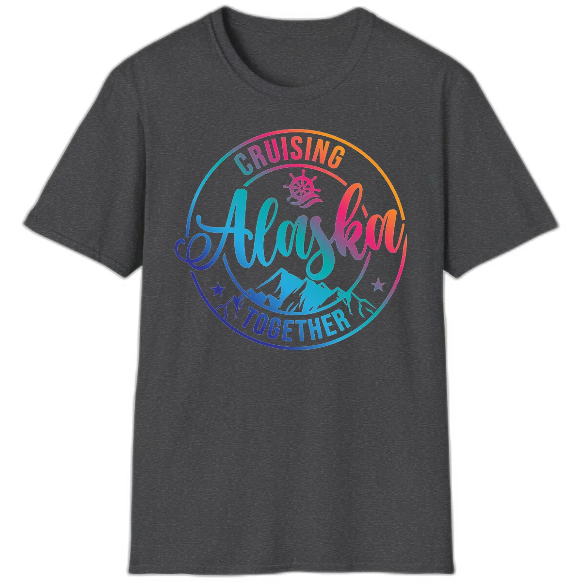 Cruising Always Together Alaska T-Shirt in Dark Heather