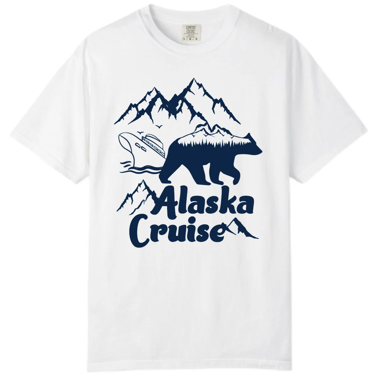 Alaska Cruise Bear Mountain Adventure Comfort Color in White