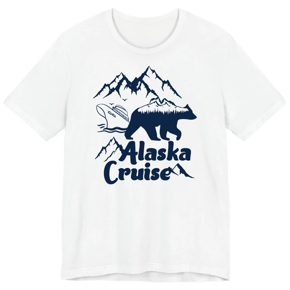 Alaska Cruise Bear Mountain Adventure Premium T-Shirt in White