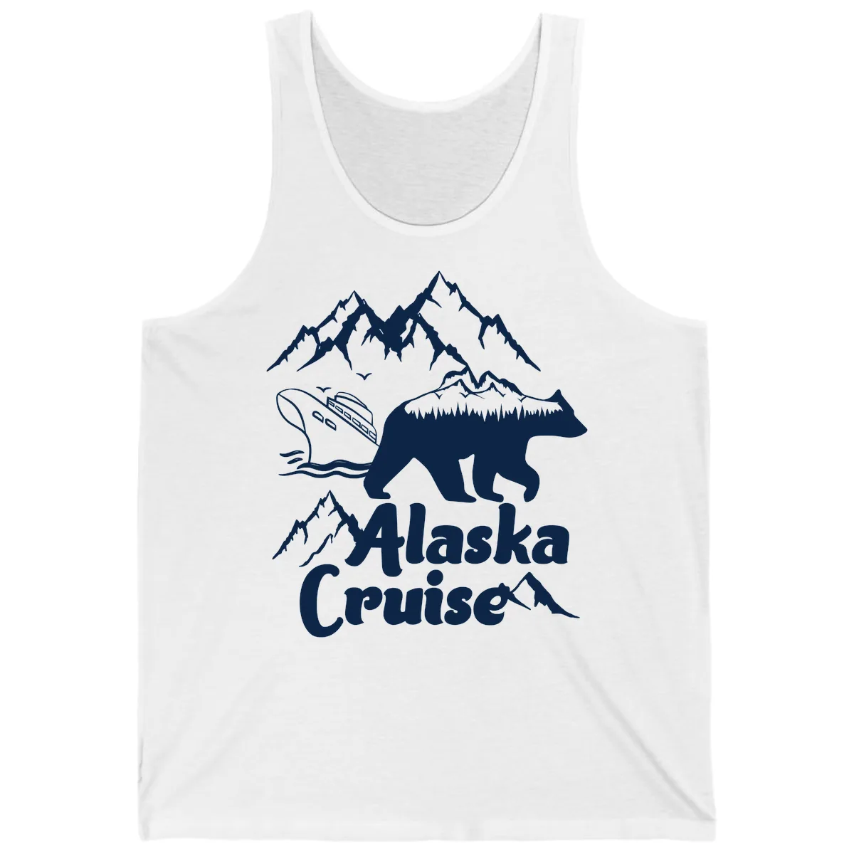 Alaska Cruise Bear Mountain Adventure Tank in White