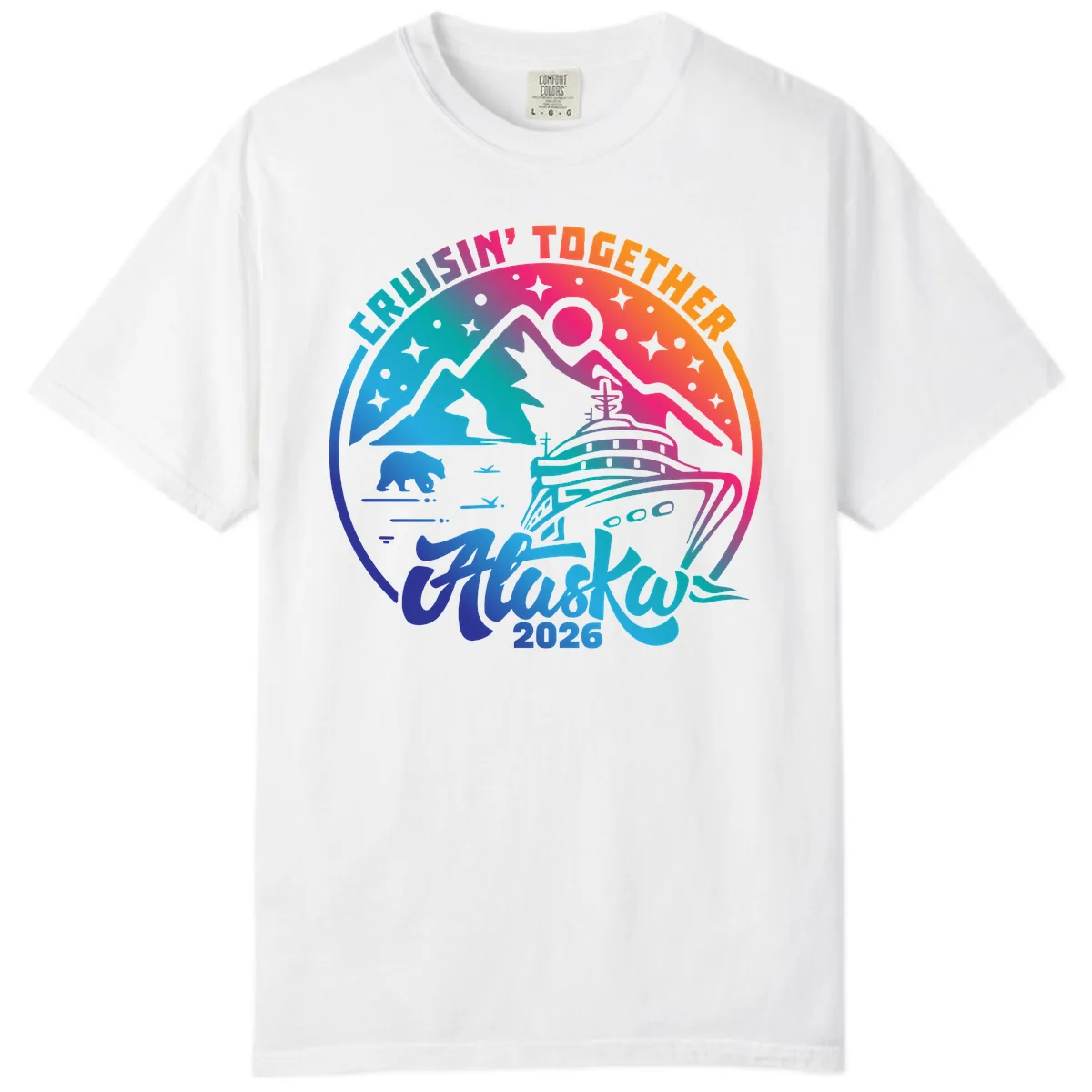 Cruisin' Together Alaska 2026 Comfort Color in White