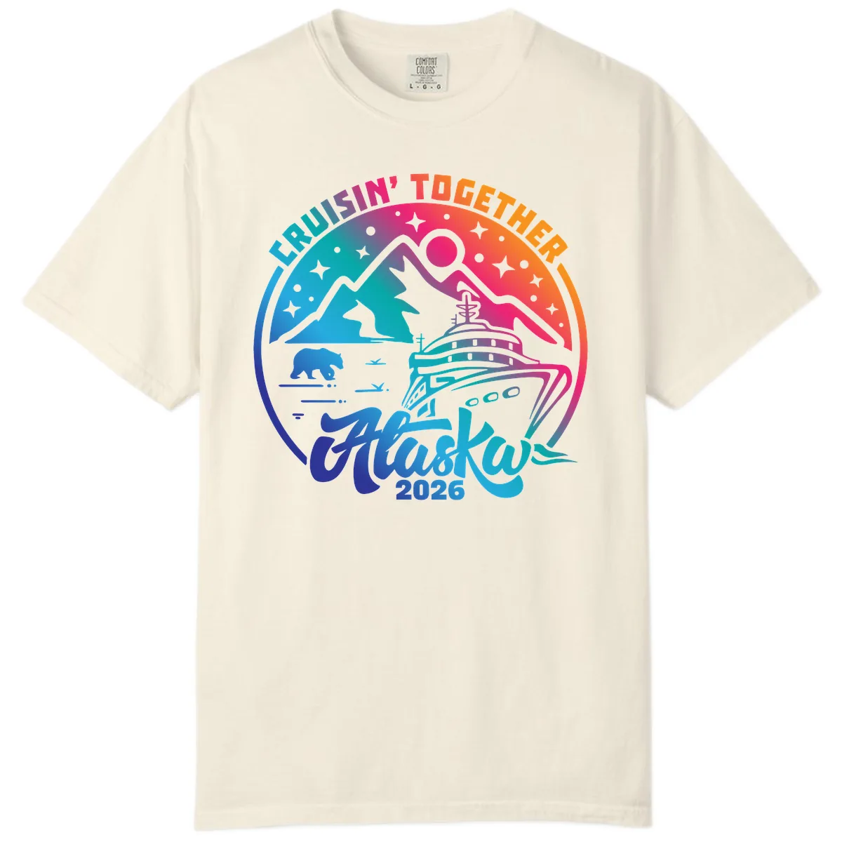 Cruisin' Together Alaska 2026 Comfort Color in Ivory