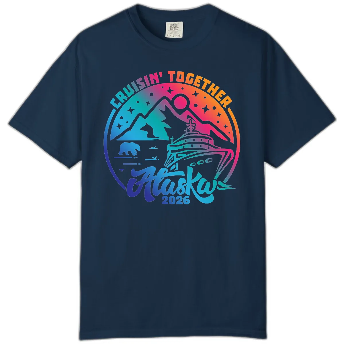 Cruisin' Together Alaska 2026 Comfort Color in True Navy