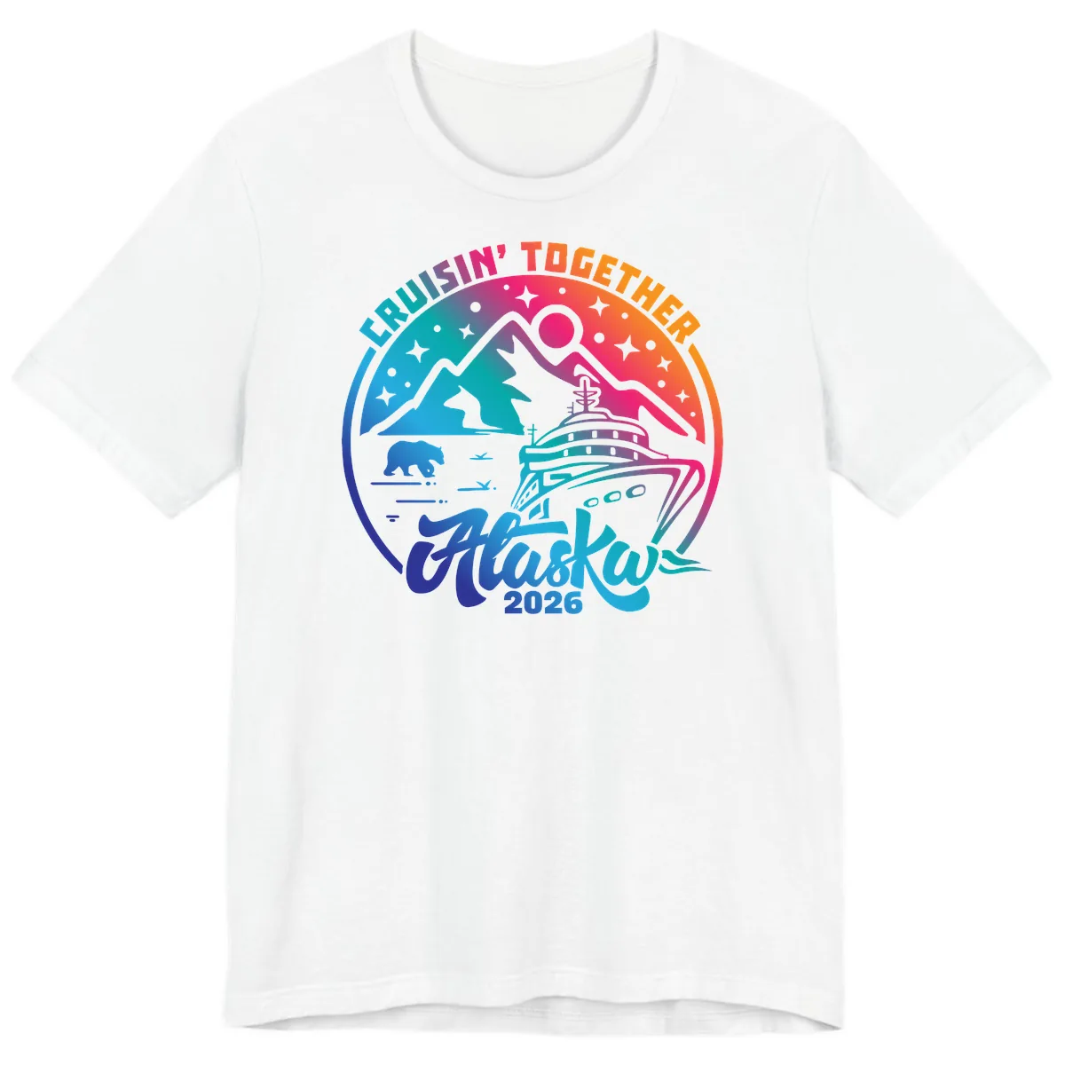 Cruisin' Together Alaska 2026 Premium T-Shirt in White