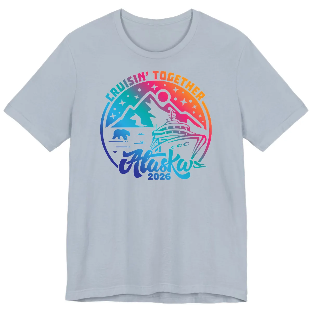 Cruisin' Together Alaska 2026 Premium T-Shirt in Light Blue