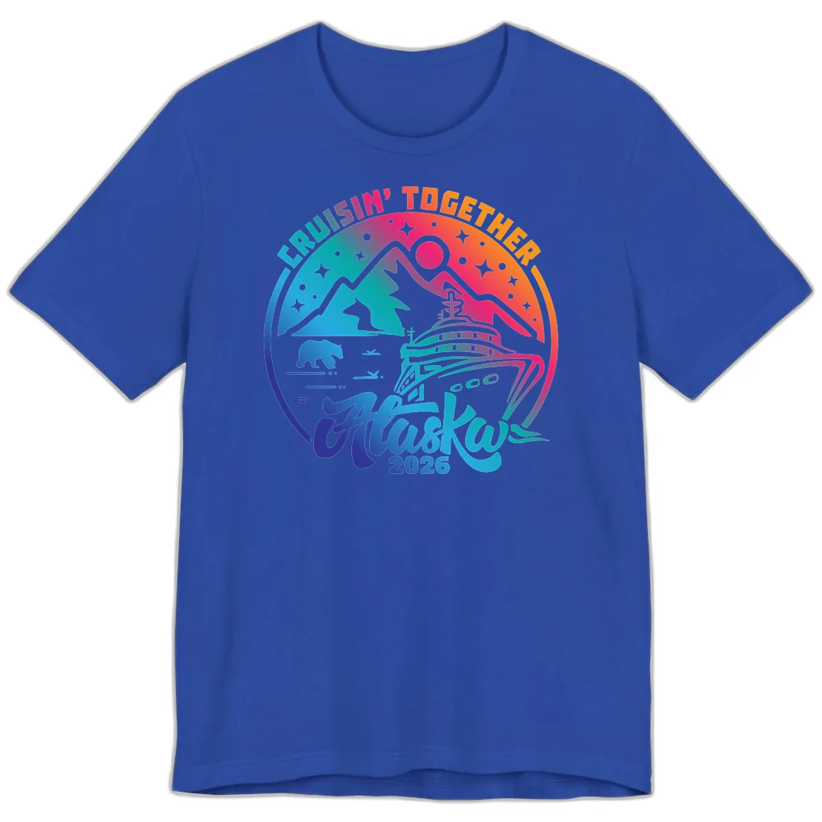 Cruisin' Together Alaska 2026 Premium T-Shirt in True Royal
