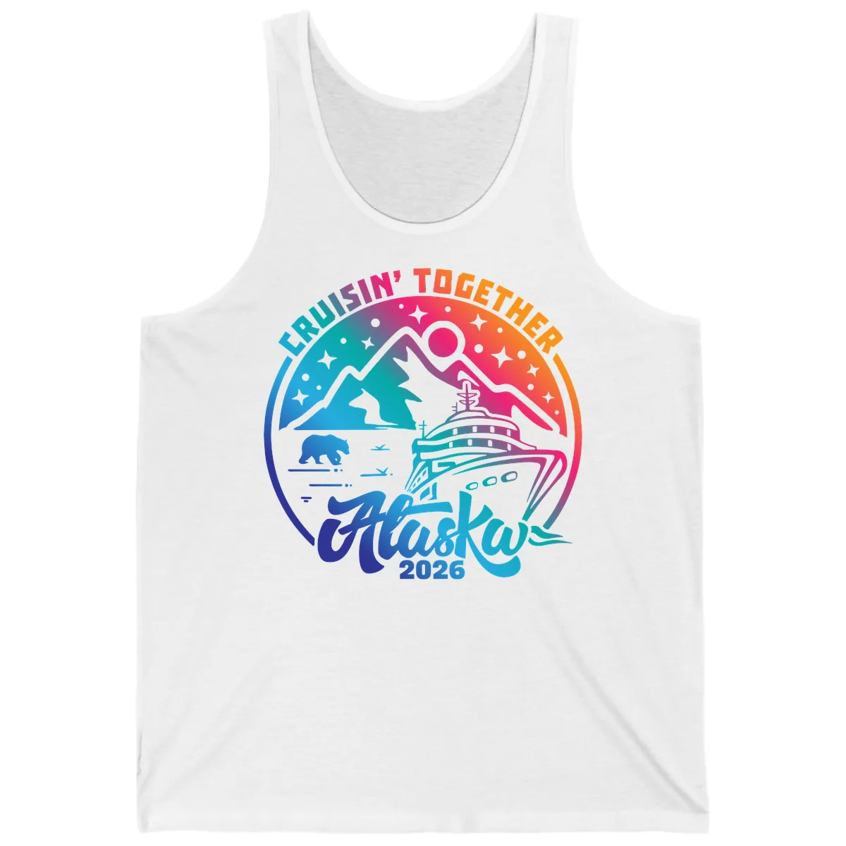 Cruisin' Together Alaska 2026 Tank in White