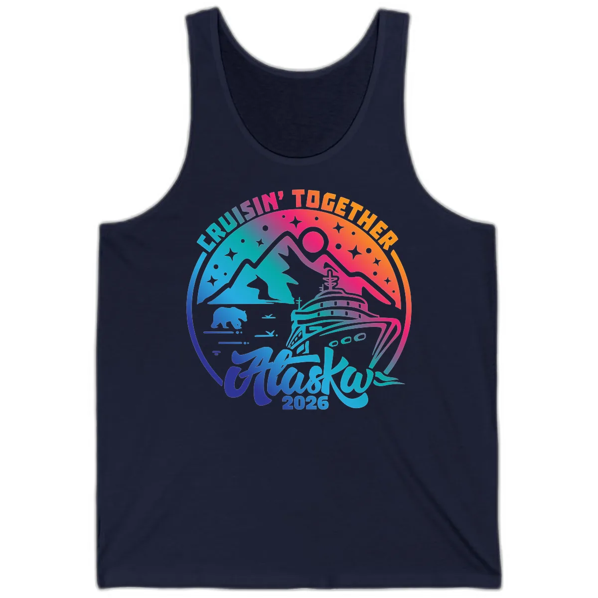 Cruisin' Together Alaska 2026 Tank in Navy
