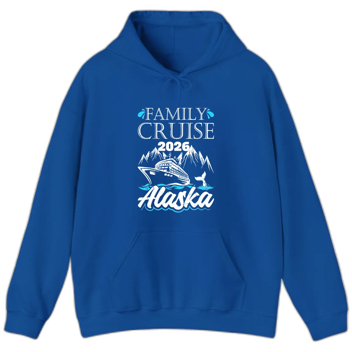 Alaska Waters Adventure Hoodie in Royal