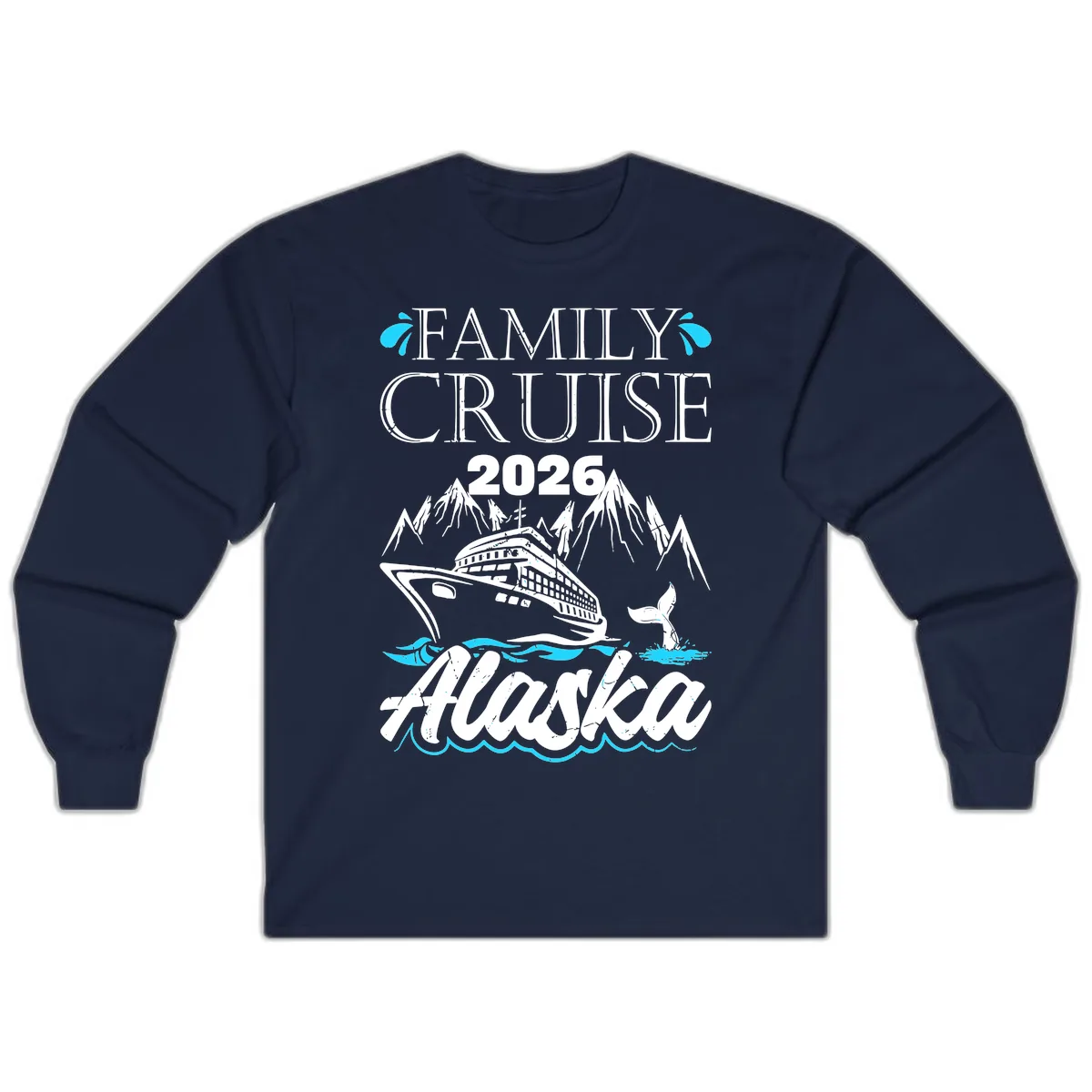 Alaska Waters Adventure Long Sleeve in Navy