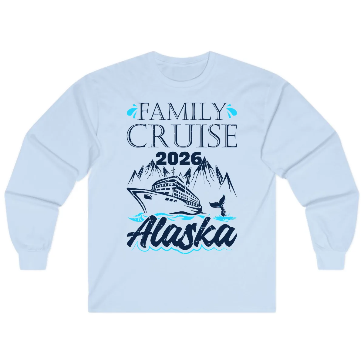 Alaska Waters Adventure Long Sleeve in Light Blue