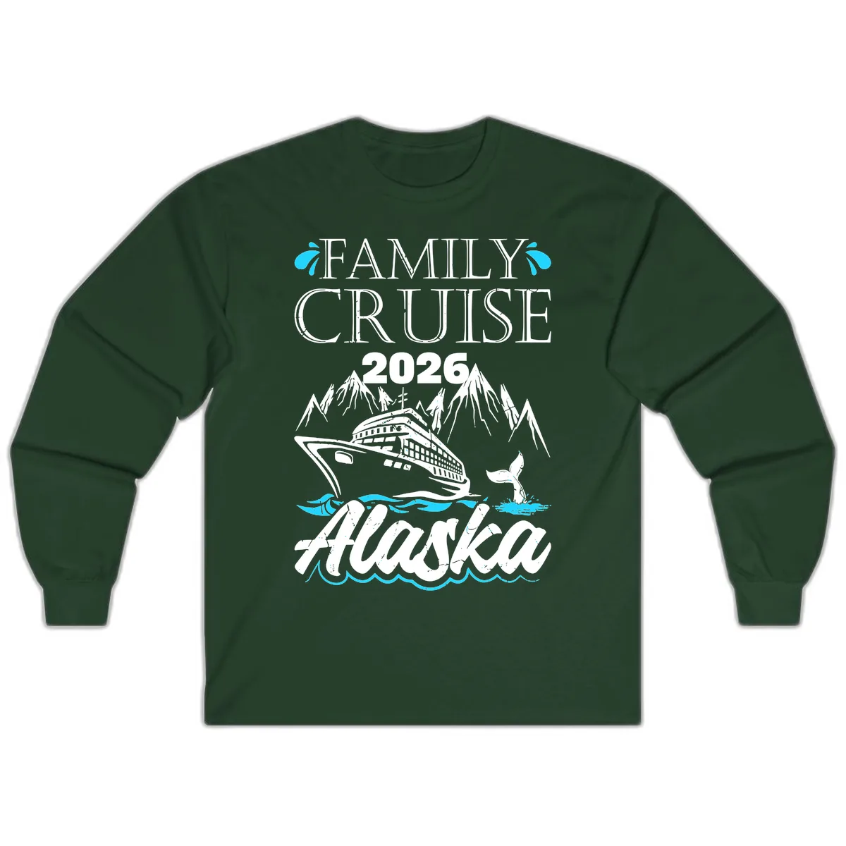Alaska Waters Adventure Long Sleeve in Forest Green