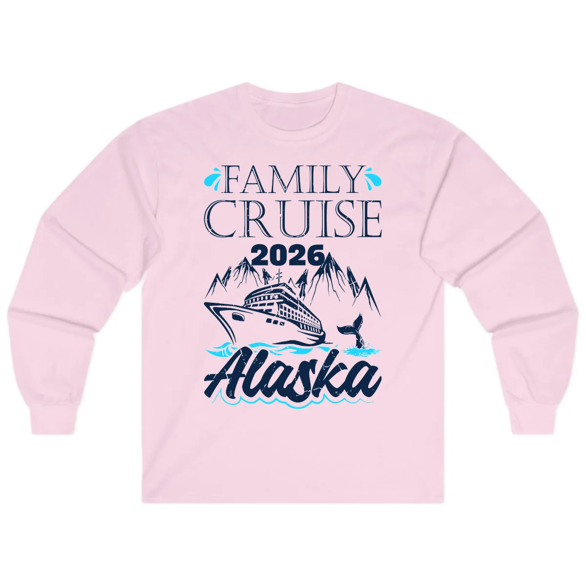 Alaska Waters Adventure Long Sleeve in Light Pink