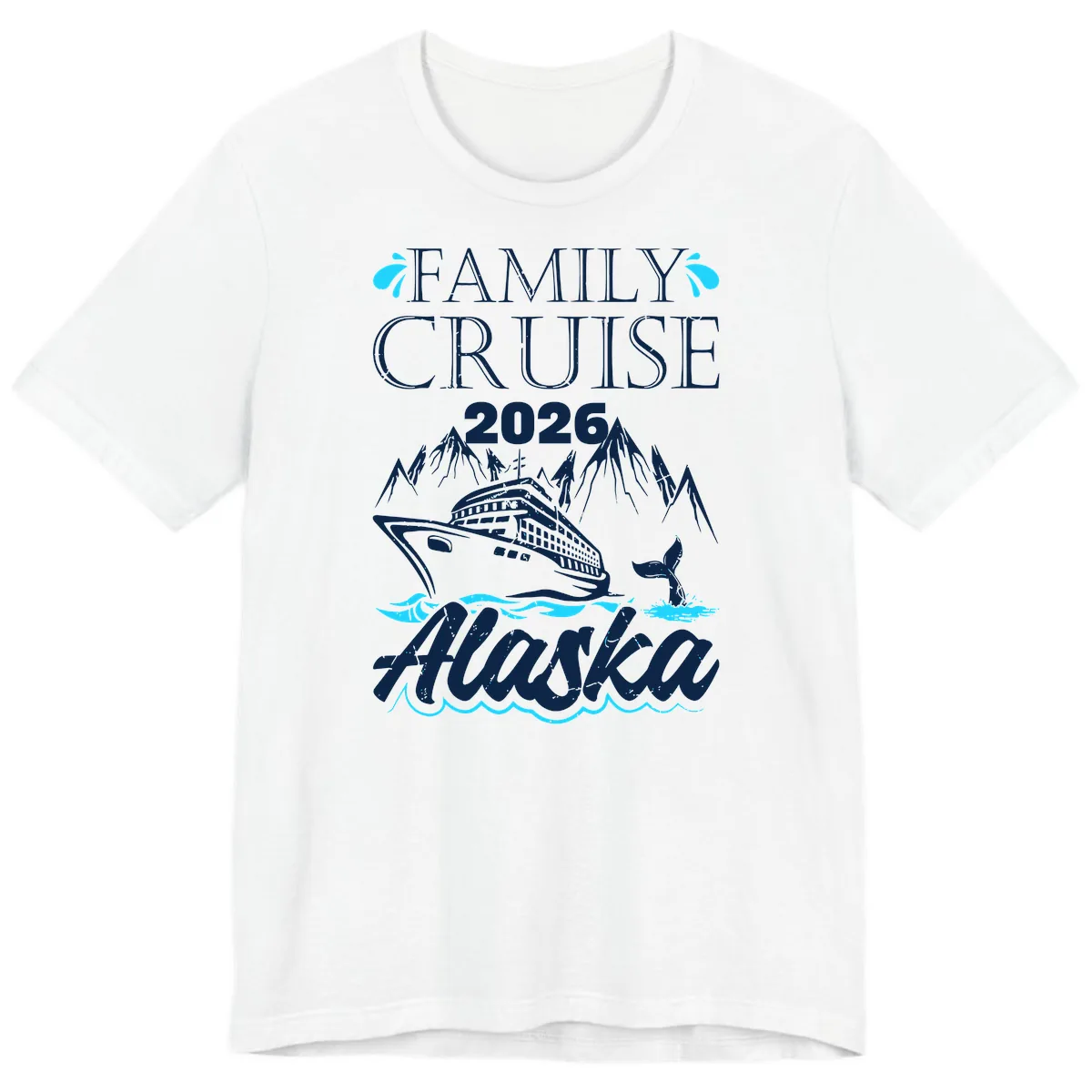 Alaska Waters Adventure Premium T-Shirt in White