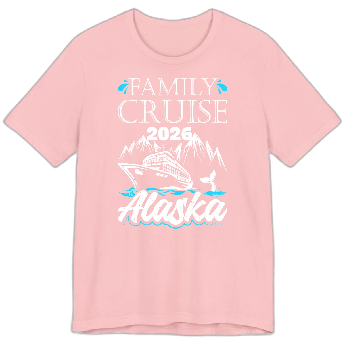 Alaska Waters Adventure Premium T-Shirt in Pink