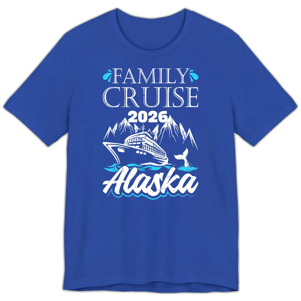 Alaska Waters Adventure Premium T-Shirt in True Royal