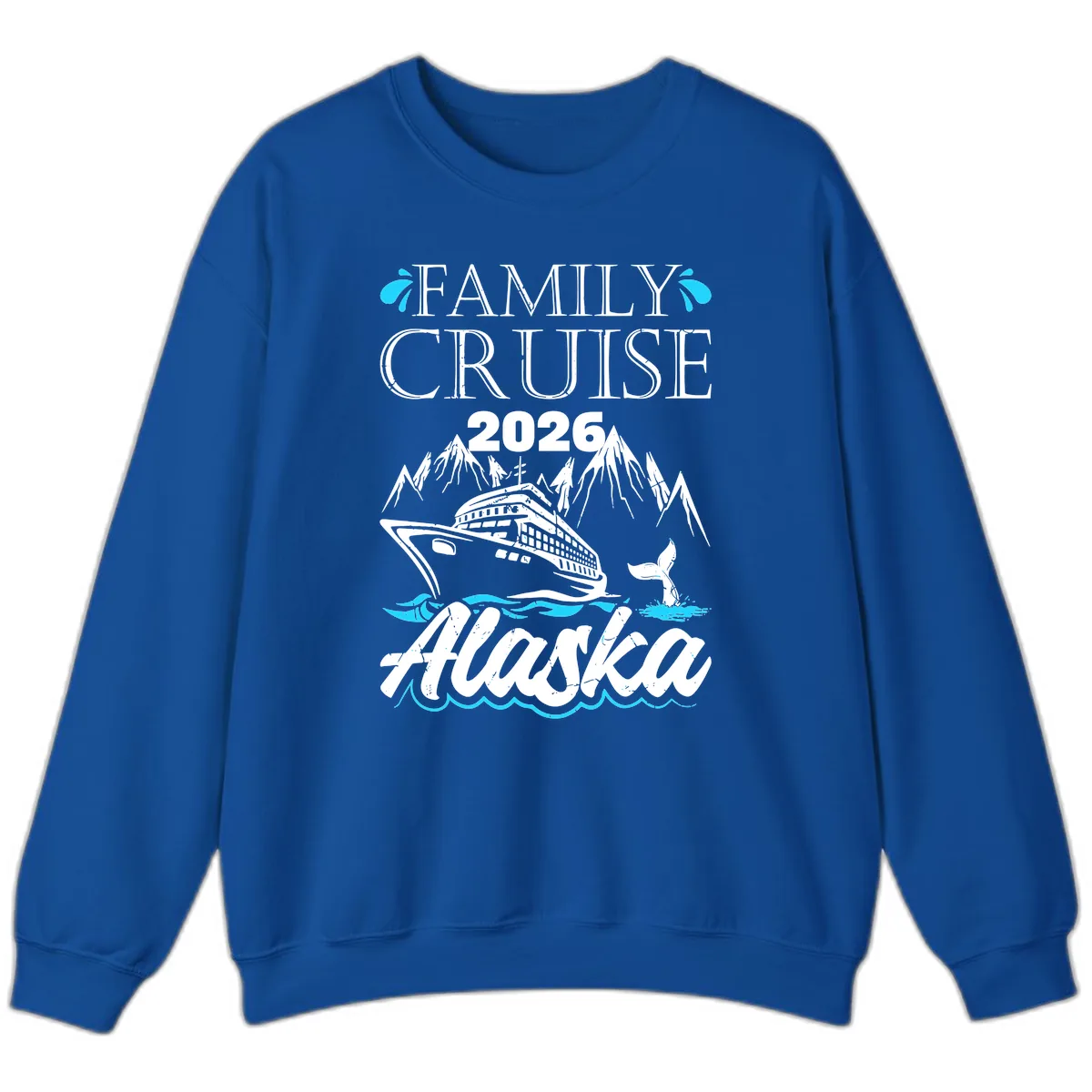 Alaska Waters Adventure Sweatshirt in Royal
