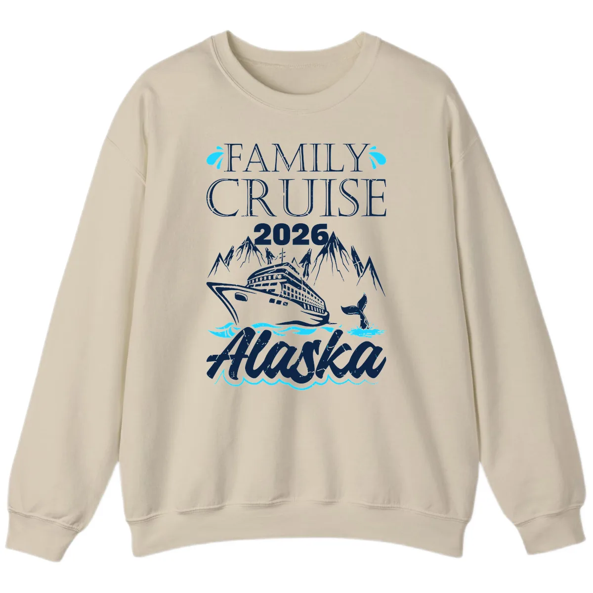 Alaska Waters Adventure Sweatshirt in Sand