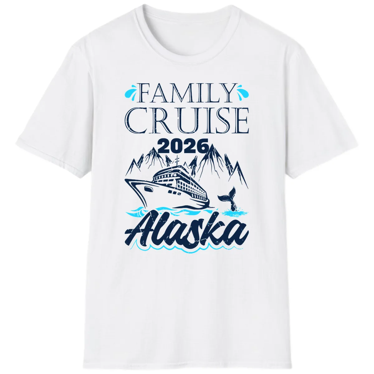 Alaska Waters Adventure T-Shirt in White
